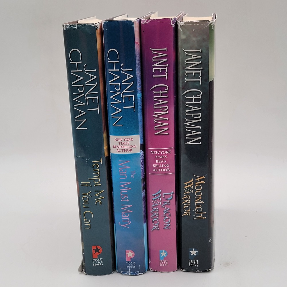Janet Chapman Romance Book Lot 4 Titles Paperback Moonlight Warrior Good